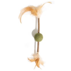 FARM COMPANY Zabawka dla kota - piórka i matatabi 12 cm