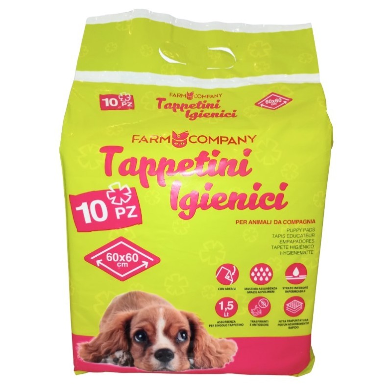 FARM COMPANY maty treningowe, podkład dla psa  60 x 60 cm 70 szt.