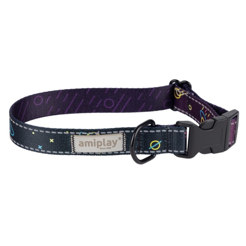 AMIPLAY BeSpace Obroża regulowana - Neon L