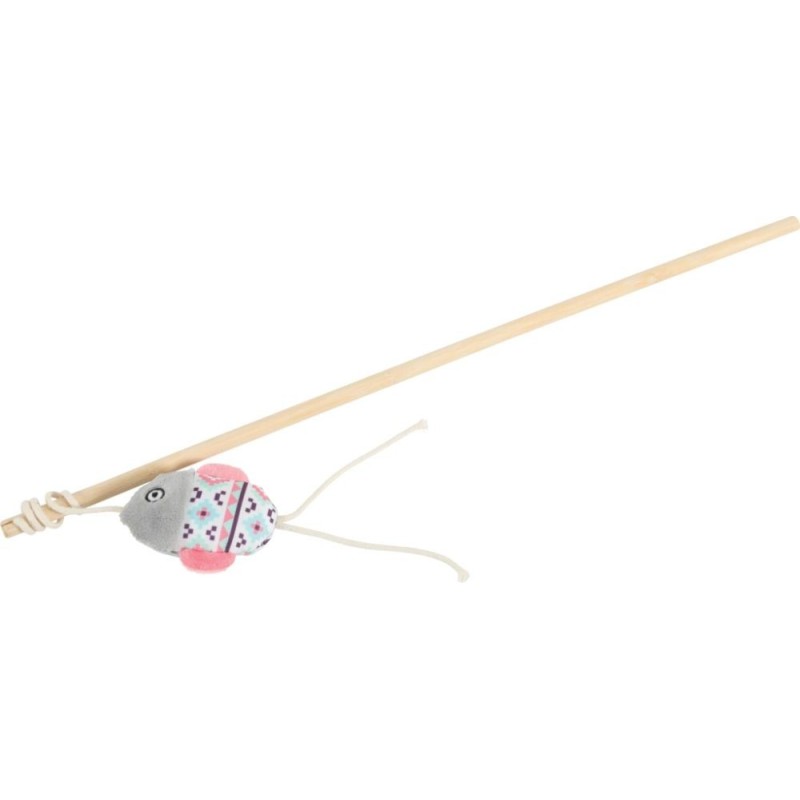 ZOLUX Zabawka dla kota wędka KALI ryba - szary