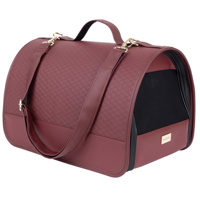 AMIPLAY Transporter New York -  Burgundowy M