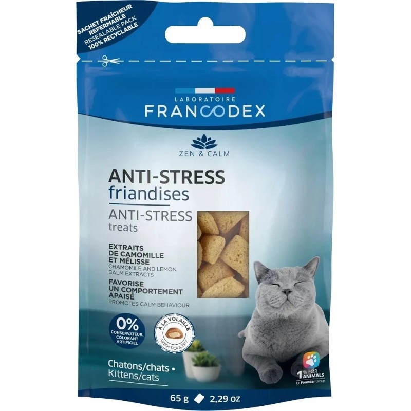FRANCODEX Przysmak antystresowy dla kotów 65g