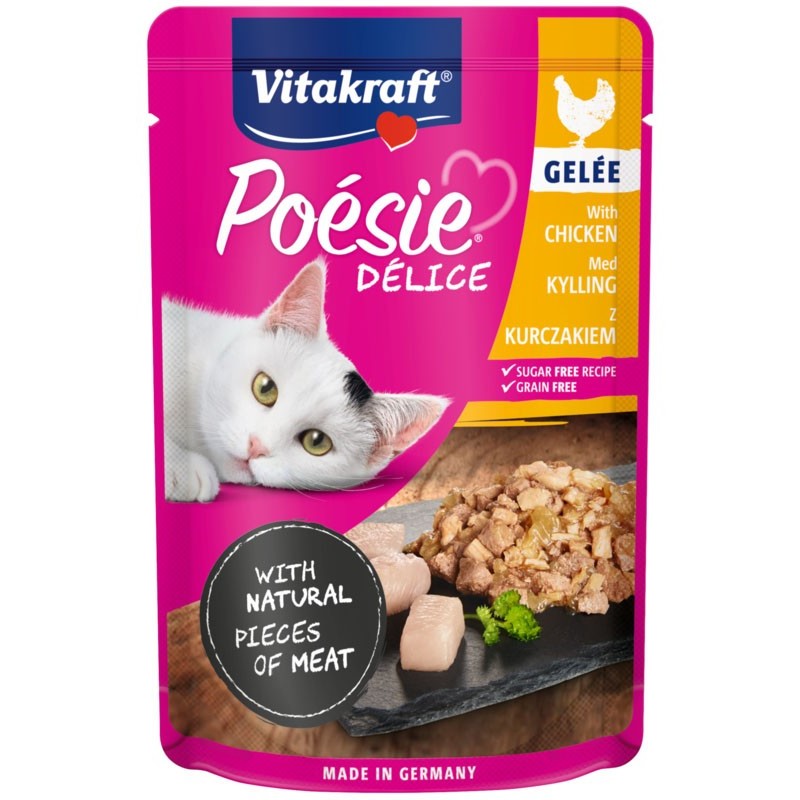 POESIE DELICE GELEE dla kota - Kurczak w galaretce 85g (saszetka)