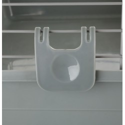 PANAMAPET Klatka dla gryzoni i królika 69 x 44,5 x 43 cm - biało/szara