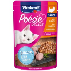 POESIE DELICE SAUCE Junior dla kota - Indyk w sosie 85g (saszetka)