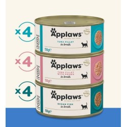 APPLAWS Cat Fish Selection in Broth Multipack 12x 156g (puszka)
