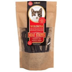 MILORD MEAT KOT Suszone Przysmaki - Paski z Wołowiny 40g