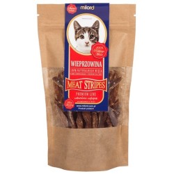 MILORD MEAT KOT Suszone Przysmaki - Paski z Wieprzowiny 40g