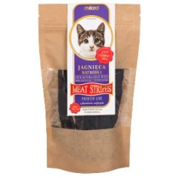 MILORD MEAT KOT Suszone Przysmaki - Paski z Wątroby Jagnięcej 40g