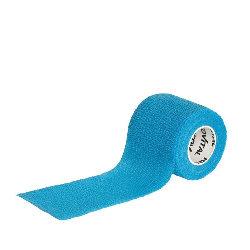 RECOVITAL Bandaż kohezyjny niebieski 5 cm x 4,5 m 1 sztuka