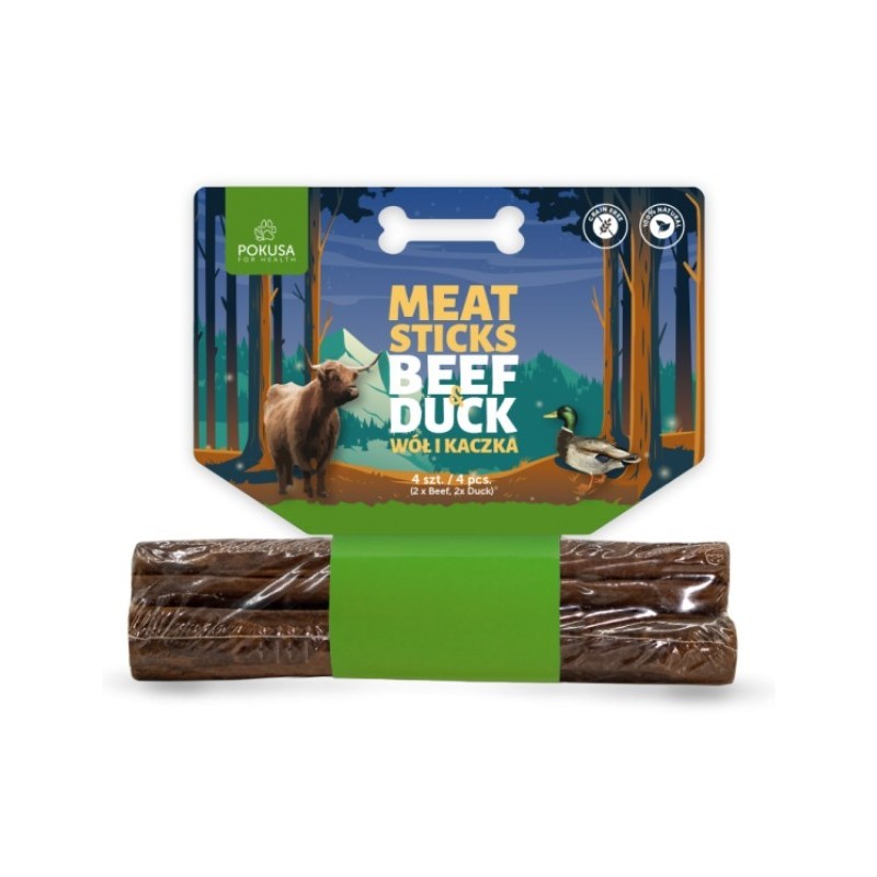 POKUSA Feel The Wild Meat Sticks Beef and Duck / Wół i kaczka 4 szt. 64g