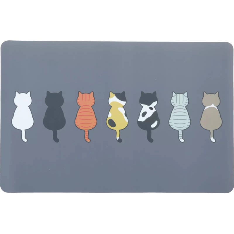 ZOLUX Podkładka pod miski dla kota - wzór: koty 43 x 28 cm