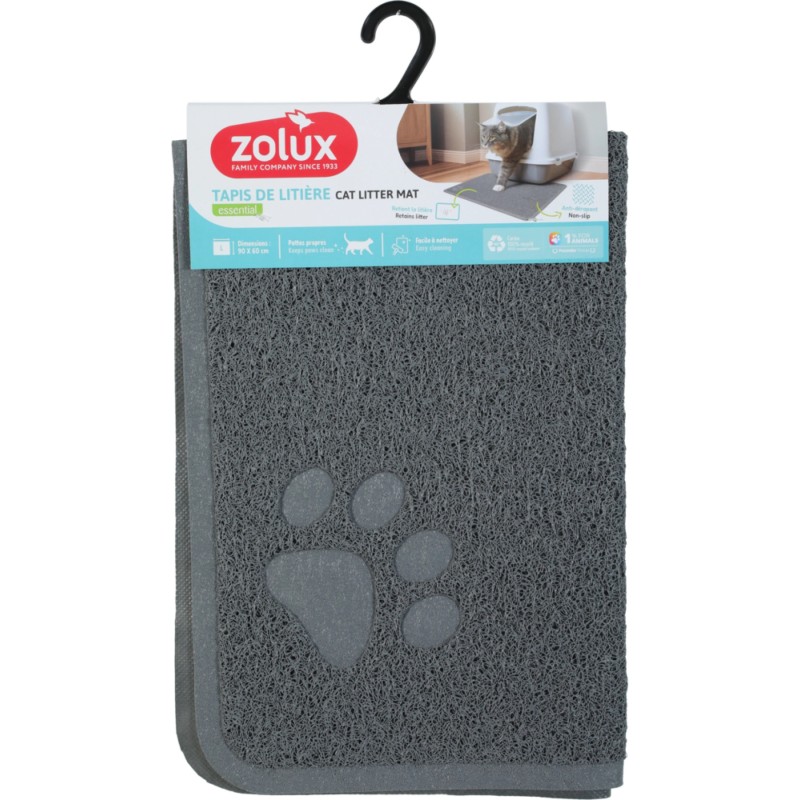 ZOLUX Wycieraczka pod kuwetę - szara 40 x 60 cm