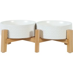 ZOLUX KERAMO DUO Miska ceramiczna - biały 2x 700 ml