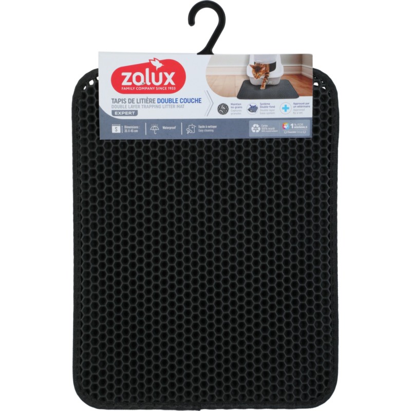 ZOLUX Dwuwarstwowa mata pod kuwetę - czarna 45 x 65 cm