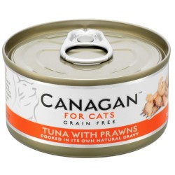 CANAGAN Cat Can - Tuna with Prawns - tuńczyk z krewtkami 75g (puszka)