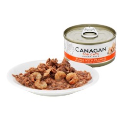 CANAGAN Cat Can - Tuna with Prawns - tuńczyk z krewtkami 75g (puszka)