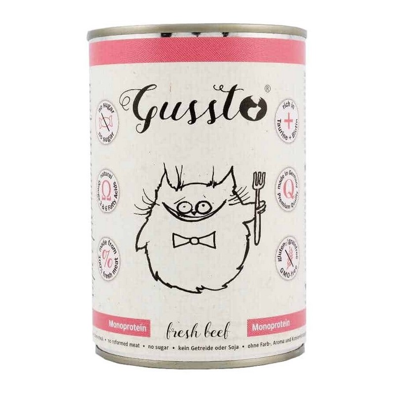 GUSSTO Cat - Fresh Beef (puszka) 200g