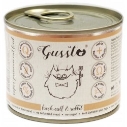 GUSSTO Cat - Fresh Calf and Rabbit (puszka) 200g