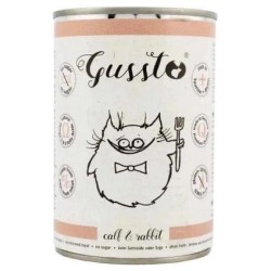 GUSSTO Cat - Fresh Calf and Rabbit (puszka) 200g