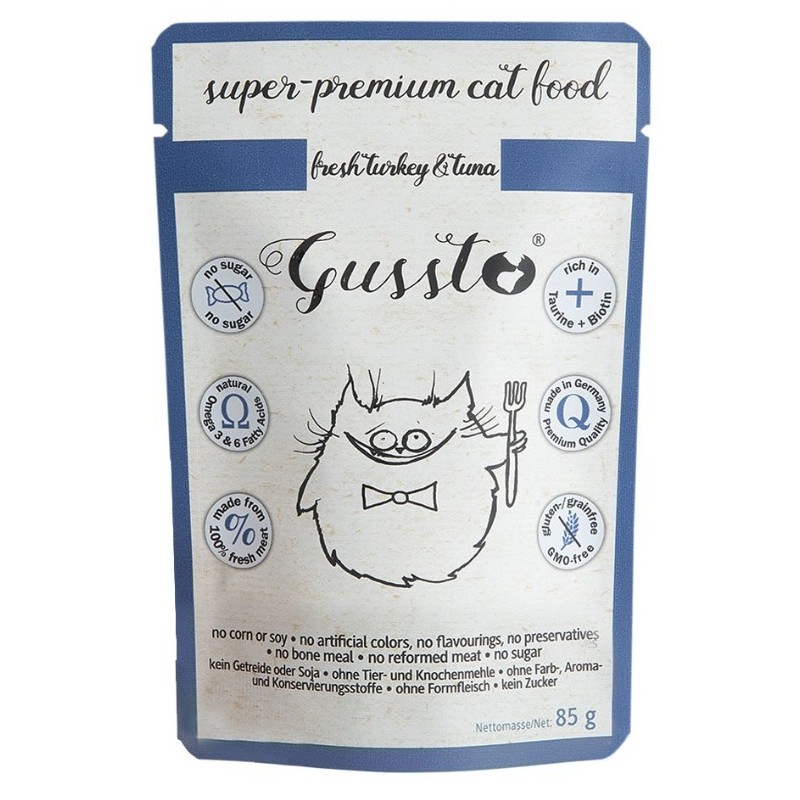 GUSSTO Cat - Fresh Turkey and Tuna 85g (saszetka)