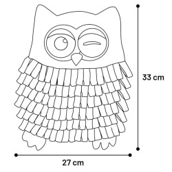 FLAMINGO Mata Węchowa Sowa 27 x 33 x 2,5 cm