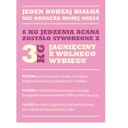 ACANA SINGLES Grass-Fed Lamb 2kg PROMO Uszkodzenie