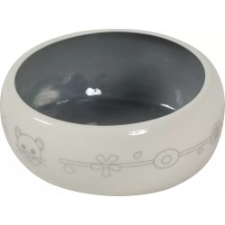 ZOLUX Miska ceramiczna dla gryzonia zapobiegająca wydostawaniu się karmy lub wody - beżowy/szary 200 ml