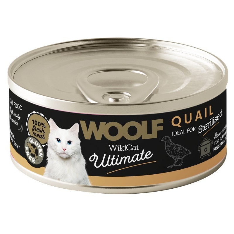 WOOLF Wild Cat Ultimate Can Quail Pate - przepiórka 85g