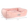 DINGO HugMe Legowisko 62 x 50 x 15 cm - różowe