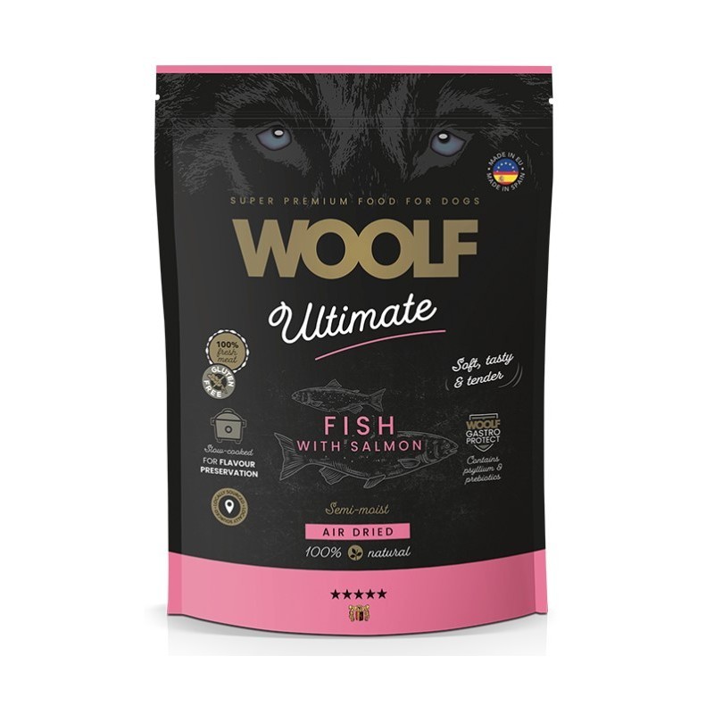 WOOLF Ultimate Soft Dog Fish With Salmon - łosoś 1kg