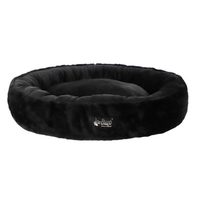 DINGO HugMe Okrągłe Legowisko 62 cm - czarne