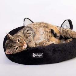 DINGO HugMe Legowisko z uszami 50 cm - czarne