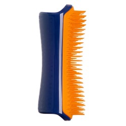 PET TEEZER szczotka do rozplątywania i pielęgnacji sierści rozmiar L - pomarańczowo-granatowa
