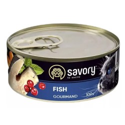 SAVORY Cat Adult Fish 100g (puszka)