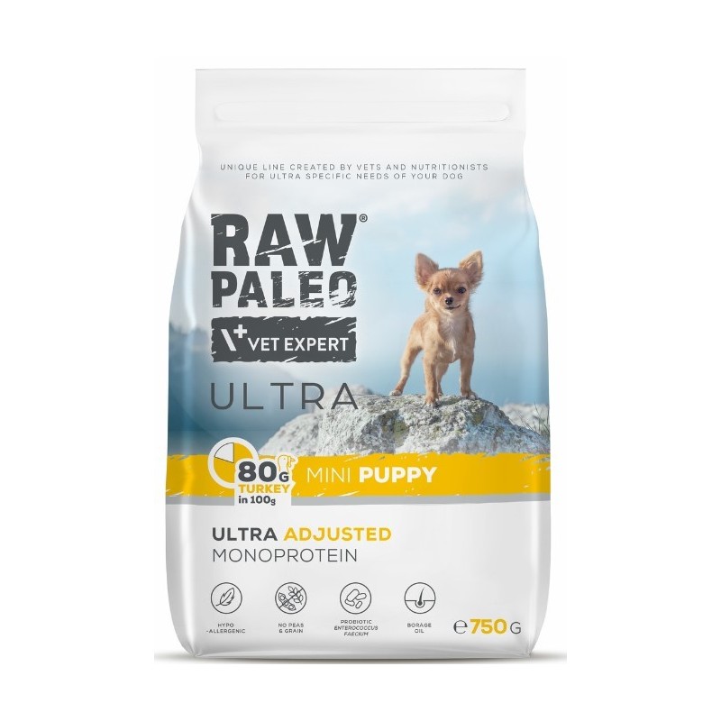 RAW PALEO Ultra Turkey Mini Puppy 8kg