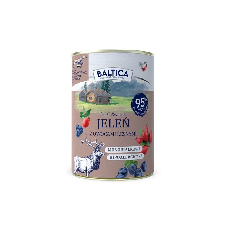 BALTICA SMAKI REGIONÓW Jeleń z owocami leśnymi 400g
