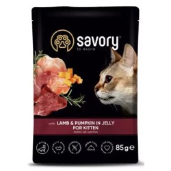SAVORY Cat Kitten Salmon and Carrot 85g (saszetka)