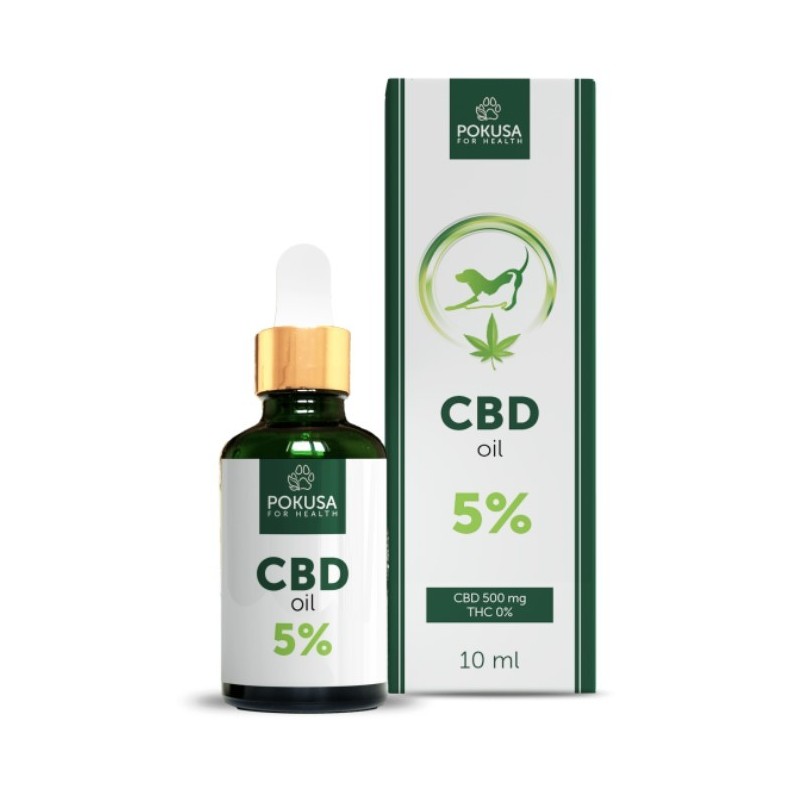 POKUSA CBD oil 5% 10ml - olej CBD z olejem z łososia dla psów