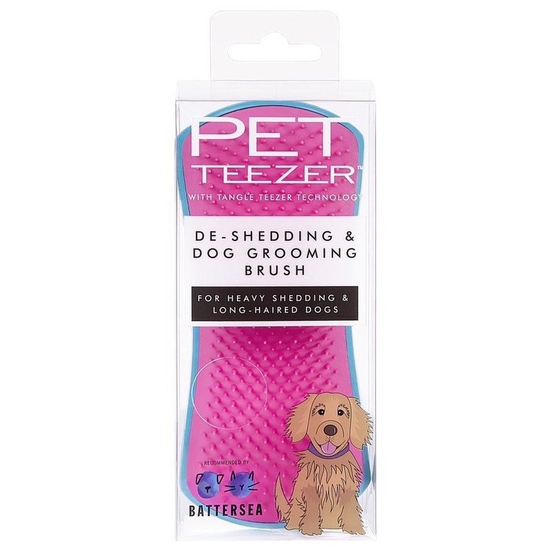 PET TEEZER szczotka do wyczesywania podszerstka rozmiar L - niebieski