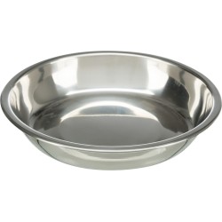 TRIXIE Zestaw misek melamina/stal nierdzewna 2 x 0,2 l/o 13 cm - białe