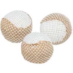 TRIXIE Grzechocące piłki z juty ø 5 cm - 3 szt