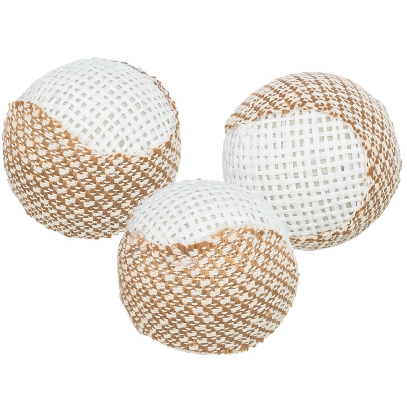 TRIXIE Grzechocące piłki z juty ø 5 cm - 3 szt