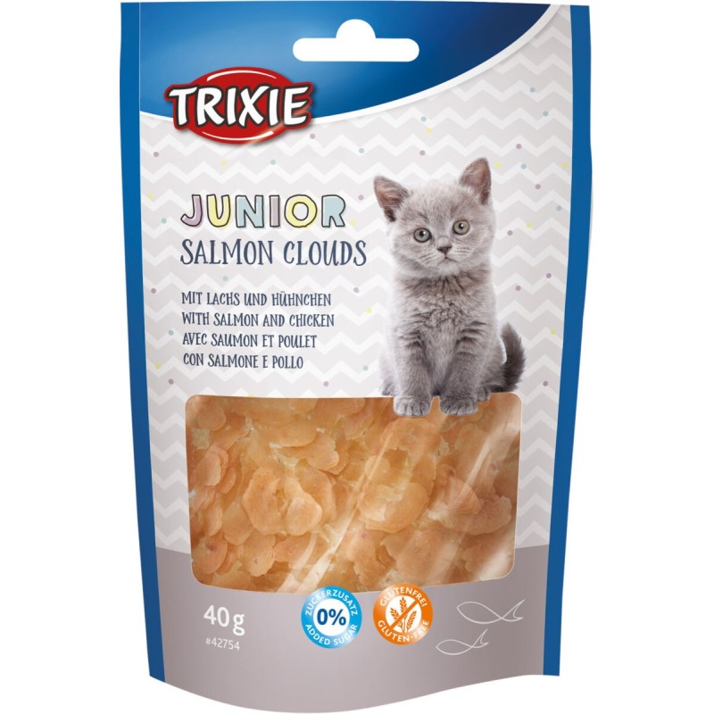 TRIXIE Przysmak Junior Salmon Clouds z łososiem 40g