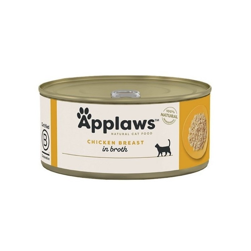 APPLAWS Cat Pierś z kurczaka w bulionie 70g (puszka)