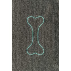 TRIXIE Ręcznik dla psa/kota z mikrofibry 78 x 32cm z kieszeniami na dłonie - szary