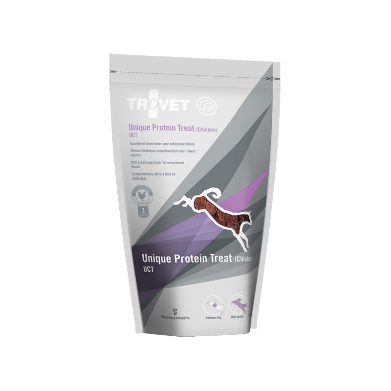 TROVET Dog UCT Unique Protein Treat Chicken 125g