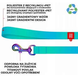 WAUDOG Nylon Recycled smycz nylonowa gradient fioletowy M