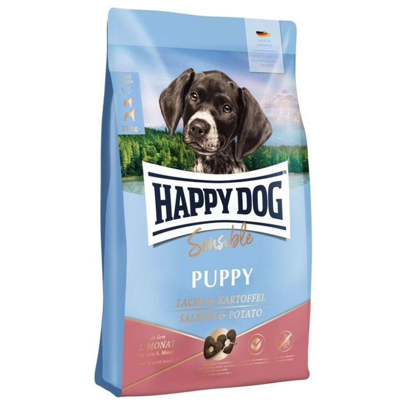 HAPPY DOG Sensible Puppy Chicken, Salmon & Potato 1 kg