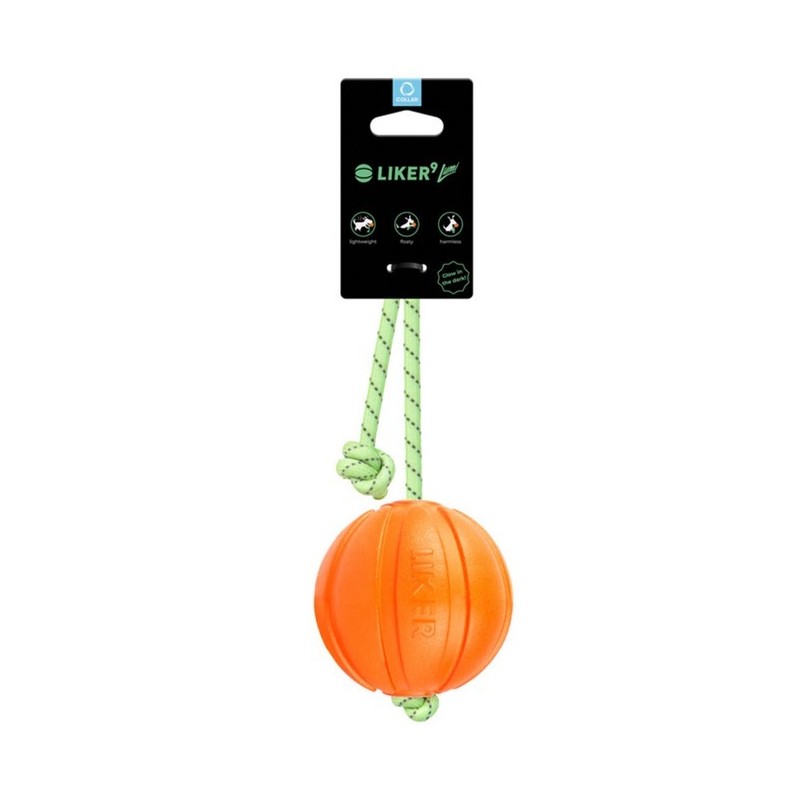 LIKER Lumi piłka na fluoroscencyjnej linie 9 cm